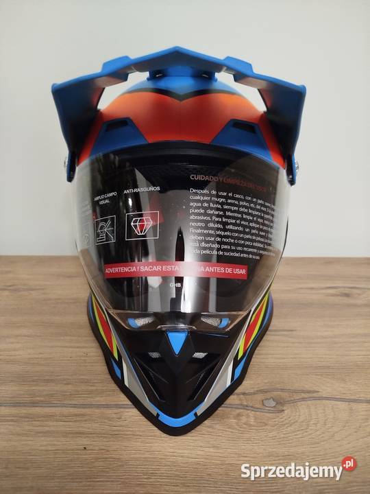 Kask Motocyklowy z Szybą Cross Quad MTB rozmiar