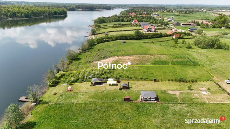 Siedliska działka z linią brzegową jeziora Sprzedaż