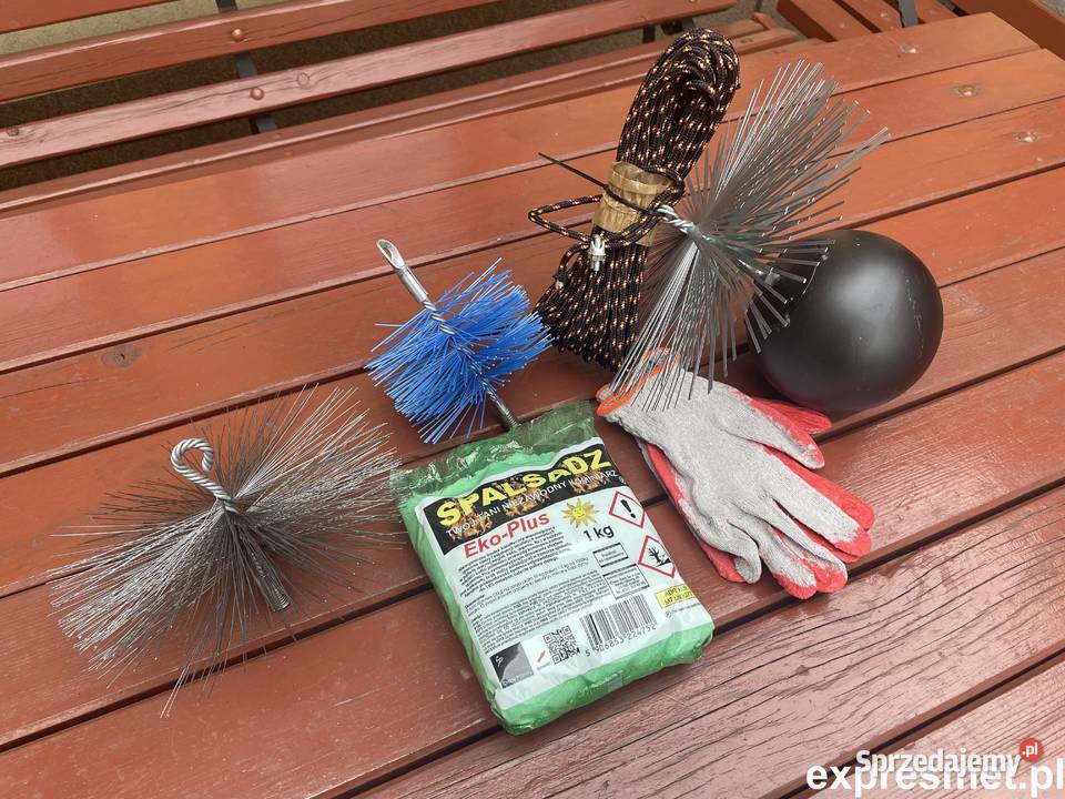 zestaw kominiarski kula 3 wycior do komina lina Warszawa sprzedam