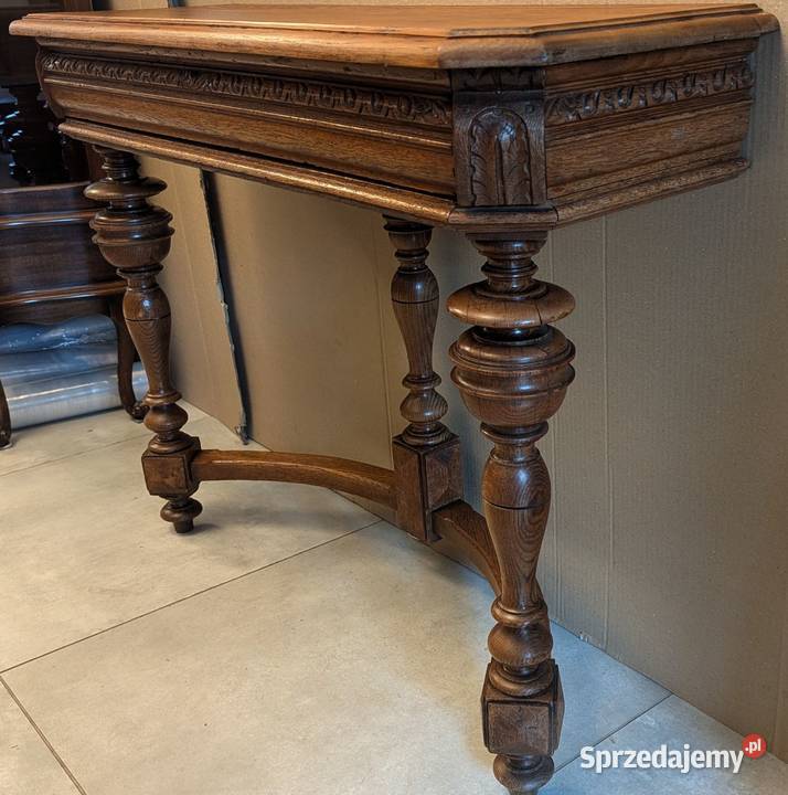 Piękna dębowa konsola eklektycznasklep Dąbrowa śląskie Dąbrowa Górnicza