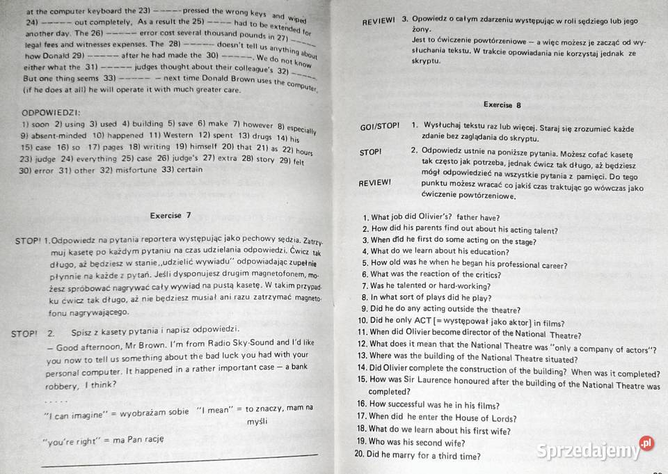The next steps in English Kurs 12 Henryk Chełm sprzedam