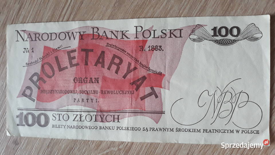 100 złotych 1VI1986 seria ST Konin sprzedam