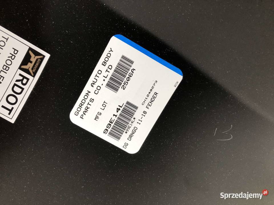 Dodge Durango WD 122010122017 Błotnik przedni Skarżysko-Kamienna