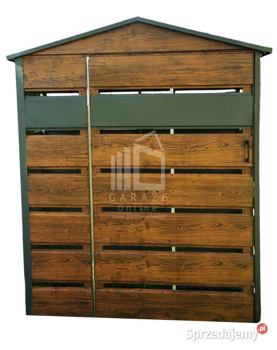 Wiata śmietnikowa dwuspad 13x05 antracyt z Olsztyn sprzedam