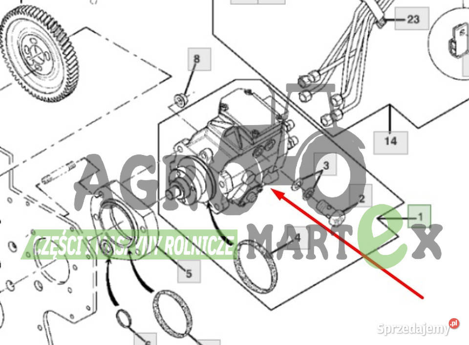 RE506680 POMPA WTRYSKOWA CWS WTS JD Wichrów