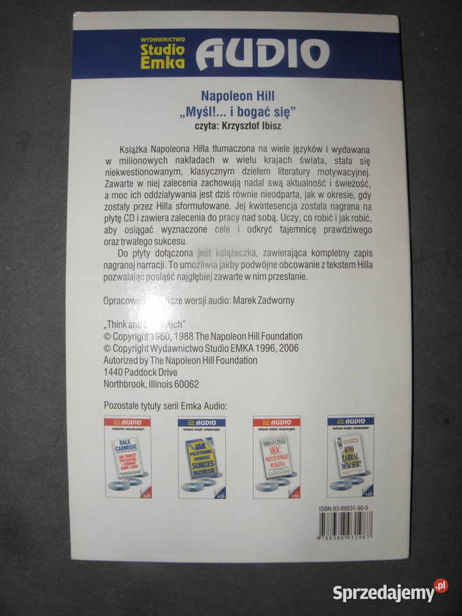 Myśl i bogać się Hill Napoleon Andrychów
