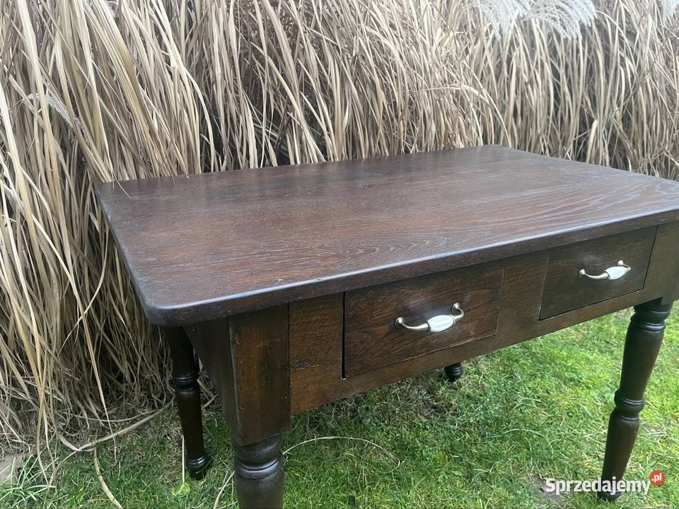 Stół dębowy sygnowany 100letni Dęblin