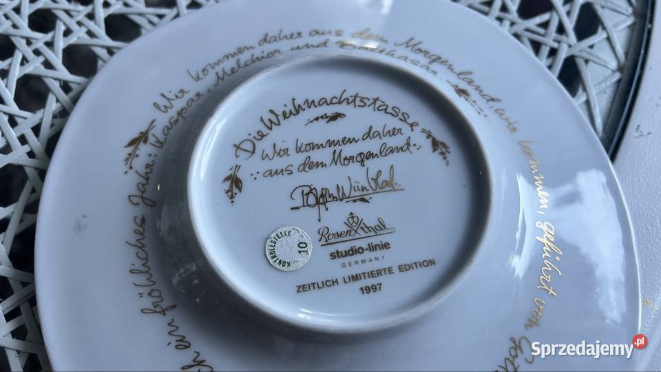 Filiżanka świąteczna Rosenthal Zielona Góra sprzedam