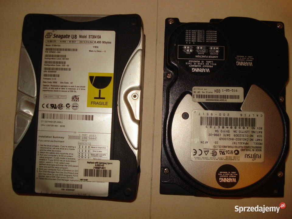Dyski HD 35 20letnie Fujitsu Segate kolekcjonera Gdynia sprzedam