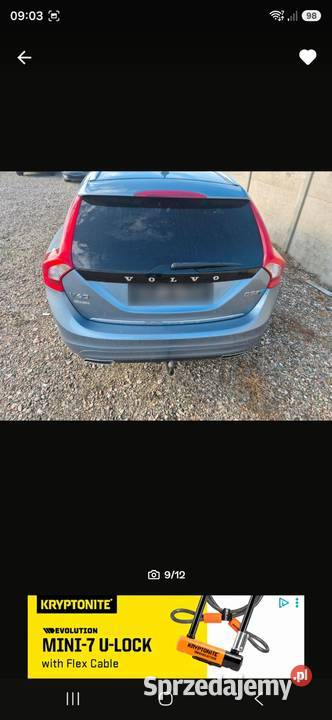 Volvo v 60 lift 2017 czesci drzwi 24 diesel zachodniopomorskie