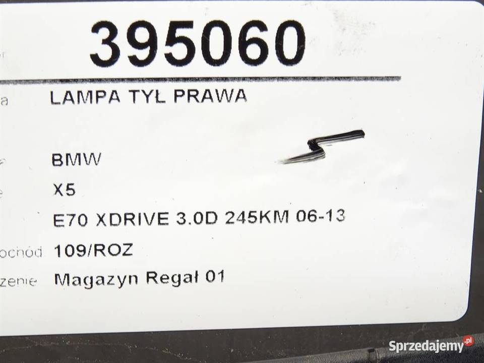 LAMPA TYŁ PRAWA LED BMW E70 SUV 0613 ŚWIATŁO podkarpackie