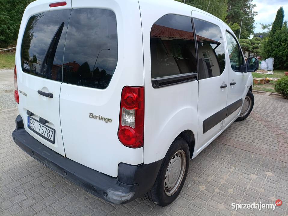 Citroen Berlingo 16HDI 2009r ciężarowy 1600cm3 Sieradz