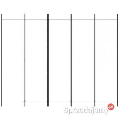 vidaXL Parawan 5panelowy biały 250x200 mazowieckie Warszawa