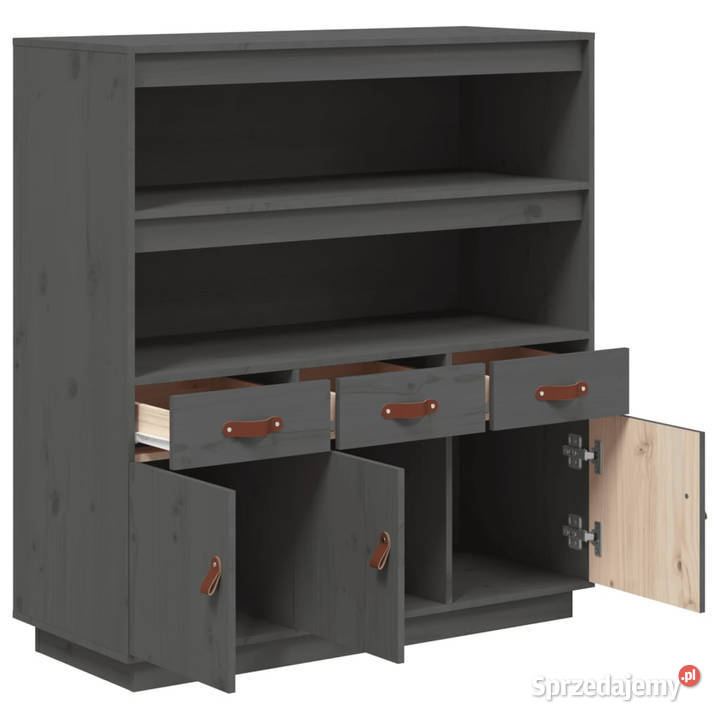 Szafka szara 100x40x1085 lite drewno sosnowe Warszawa sprzedam