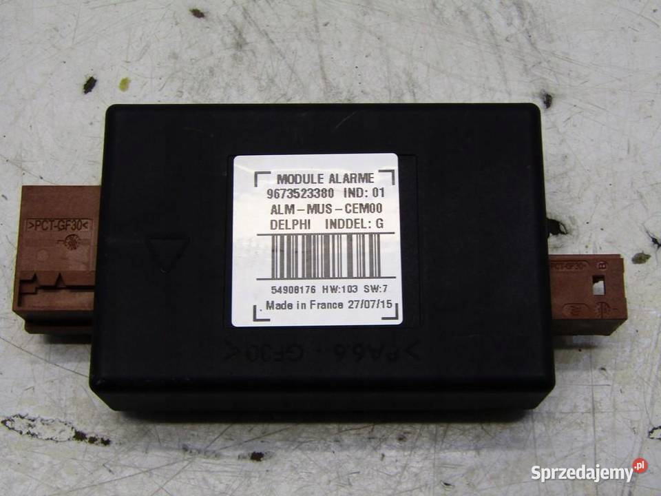 MODUŁ STEROWNIK ALARMU PEUGEOT 308 T9 9673523380 osobowe Komputery sprzedam