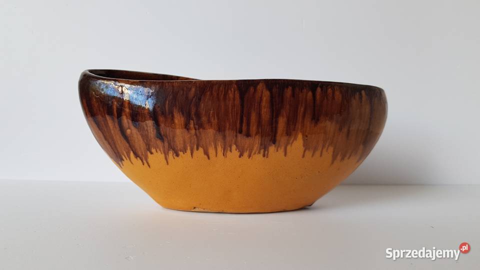 Ceramiczna gondola gondolka ceramika PRL Dąbrowa Górnicza