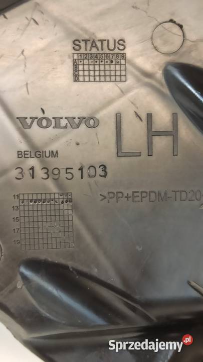VOLVO V40 II ŚLIZG ZDERZAKA LEWY TYŁ 31395103