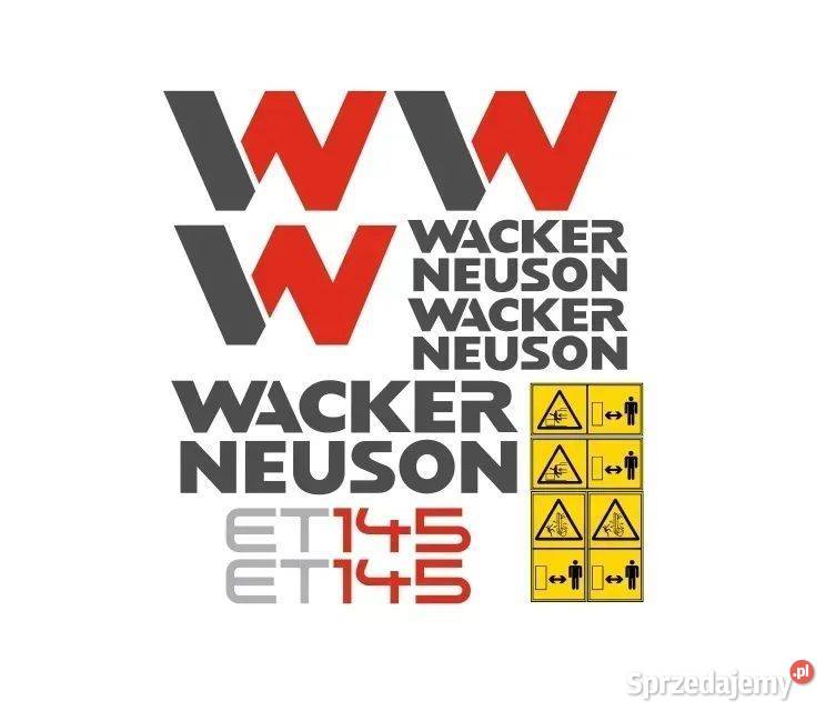 Naklejki oklejenie naklejka WACKER NEUSON ET145 Janików sprzedam