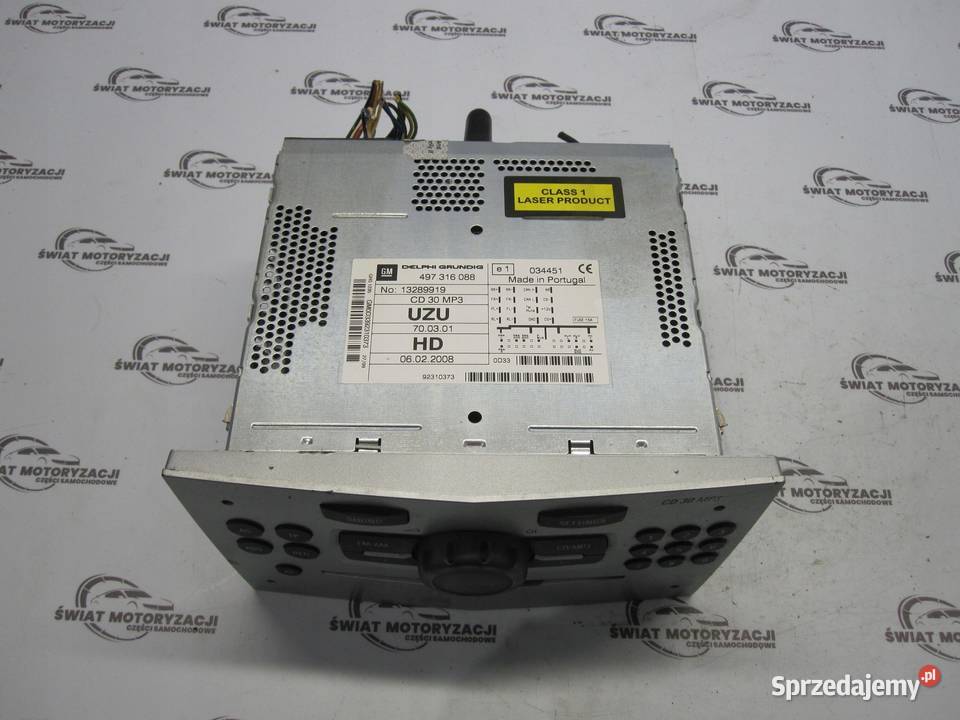 OPEL CORSA D LIFT 12r radio CD 13289919 osobowe