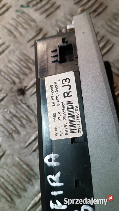 13168100 Panel sterowania nawiewu Opel Zafira B osobowe Motoryzacja Radłów