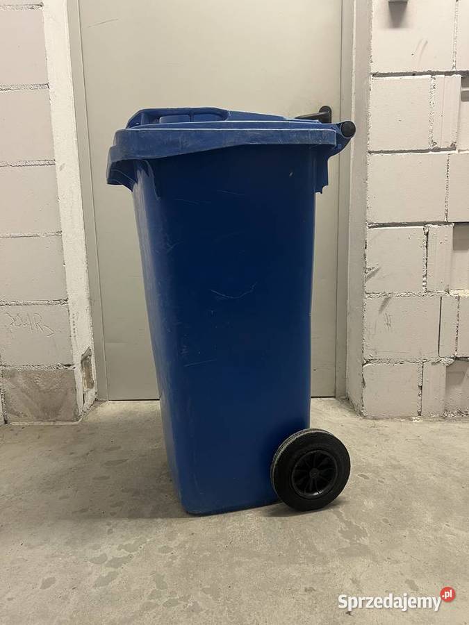 Pojemnik niebieski na odpady 120 l Warszawa