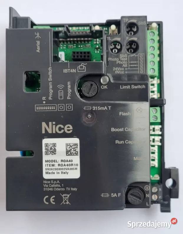 Nice centrala sterownik ROA40 ROX 600 1000 Budowa Wiskitki sprzedam