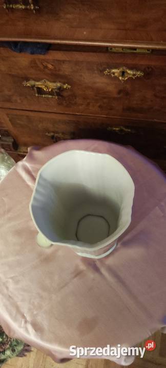 Duży wazon kolumnowy pnące róże porcelana dolnośląskie