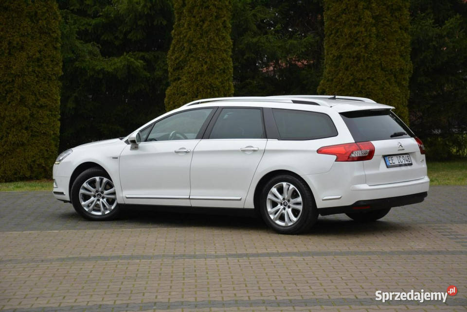 Citroen C5 Exclusive Biała Perła Skóry BiXenon wielofunkcyjna kierownica Ostrów Mazowiecka