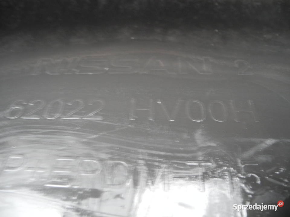 NISSAN QASHQAI II 62022 HV00H ZDERZAK PRZEDNI osobowe Trzebnica sprzedam