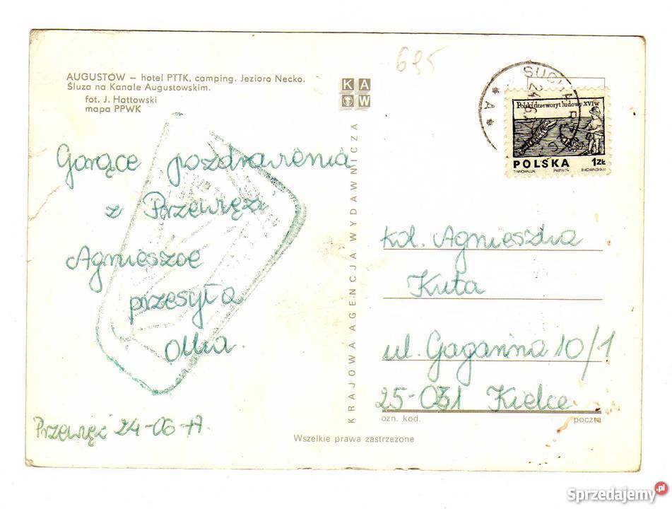 AUGUSTÓW POCZTÓWKA WIELOWIDOKOWA Krynki