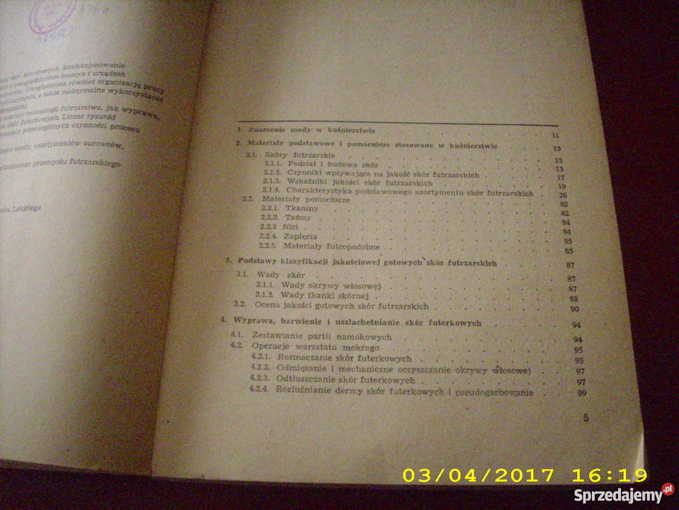 Kuśnierstwo Burzyński Duda Dzieża Suliga js zachodniopomorskie Goleniów
