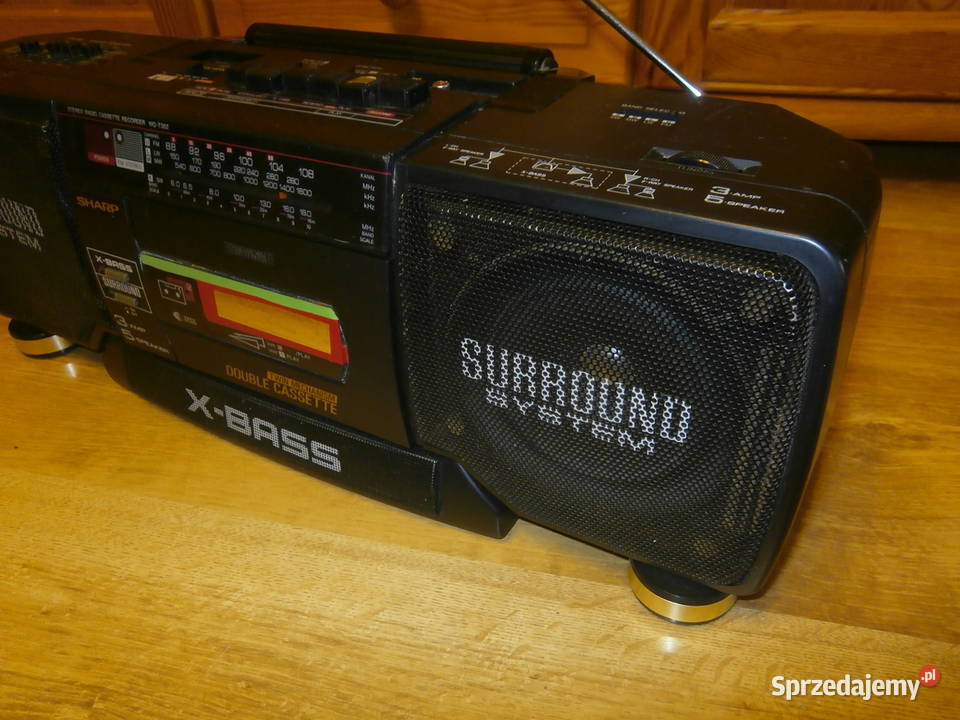 Radiomagnetofon BOOMBOX SHARP WQT352HBK sprawny Łódź sprzedam