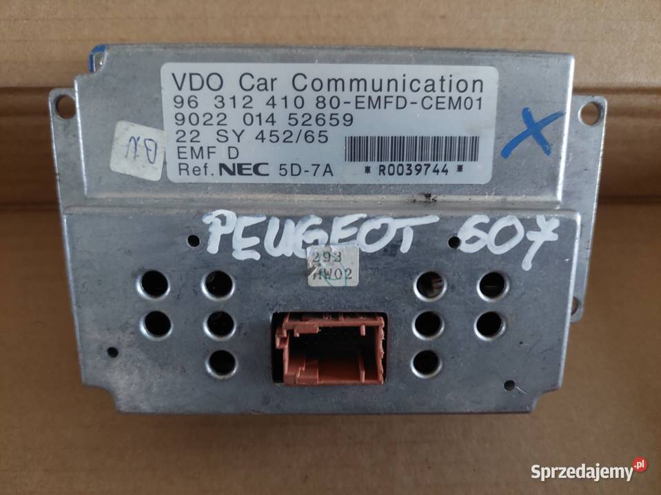 PEUGEOT 607 wyświetlacz 9631241080 osobowe Kielce sprzedam