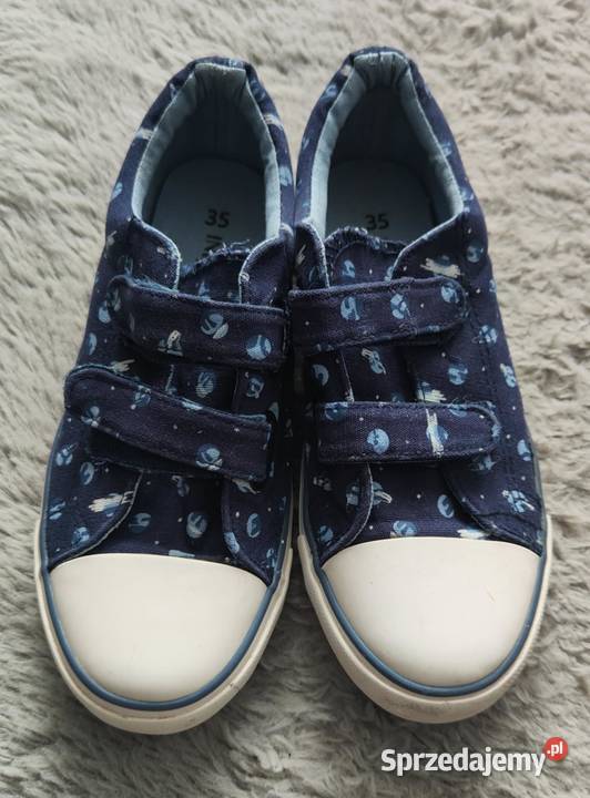 Granatowe trampki buty na rzepy w planety In chłopiec Warszawa