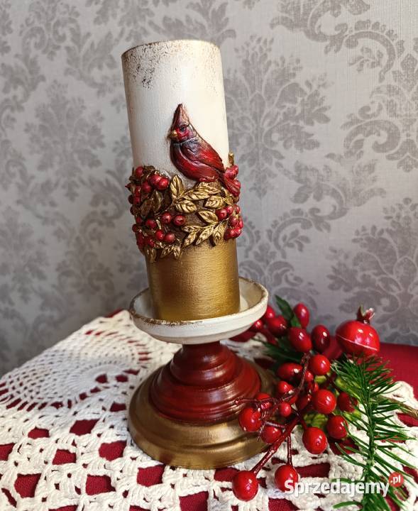 Świecznik Wieczna świeca Rękodzieło Gwiazdka Stalowa Wola