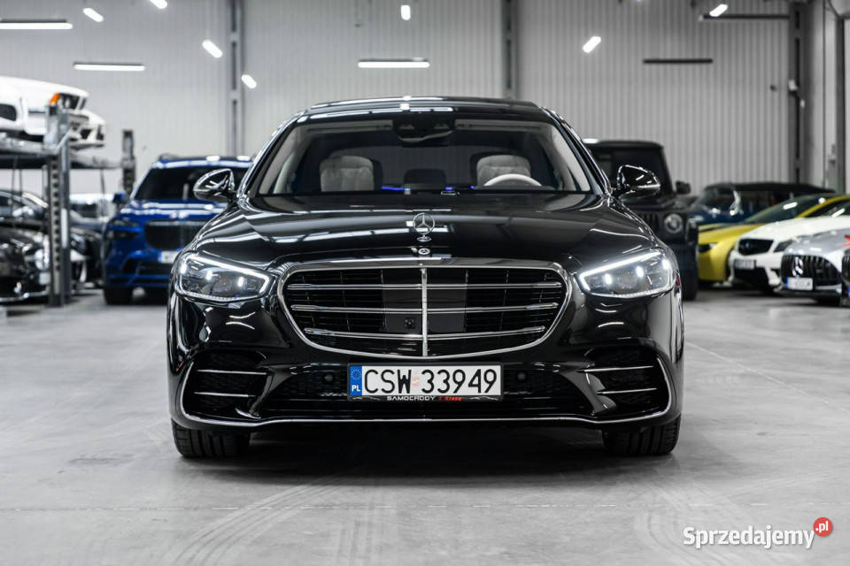Mercedes S 450 d 4Matic Long Skrętna oś Webasto Węgrzce sprzedam