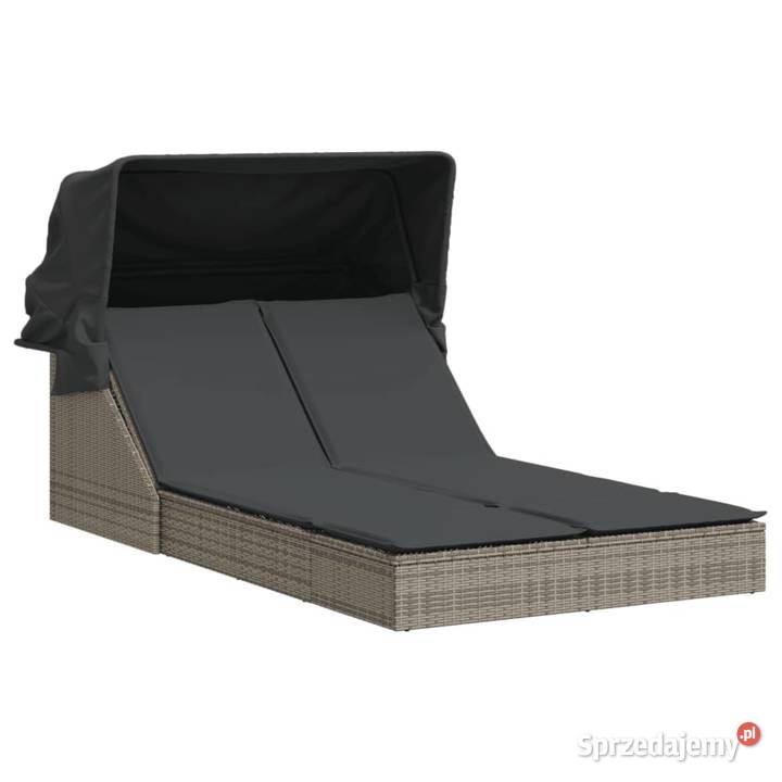 vidaXL Podwójna leżanka z zadaszeniem i sprzedam