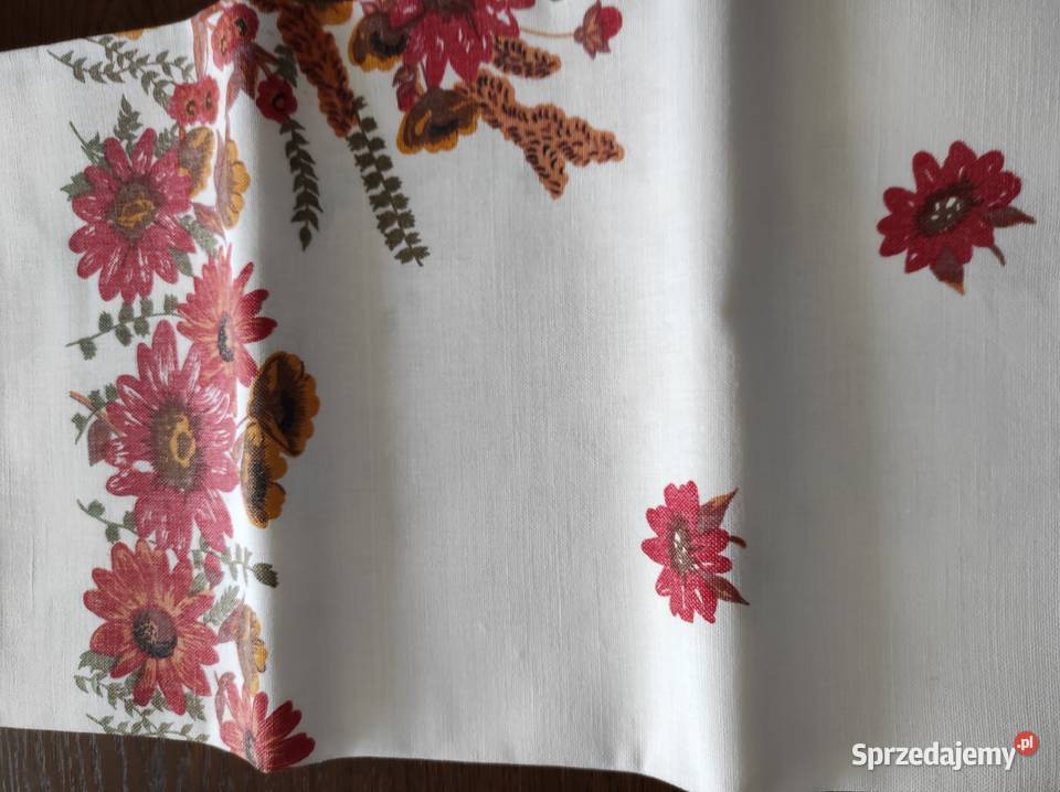 Obrus lniany PRL Białystok