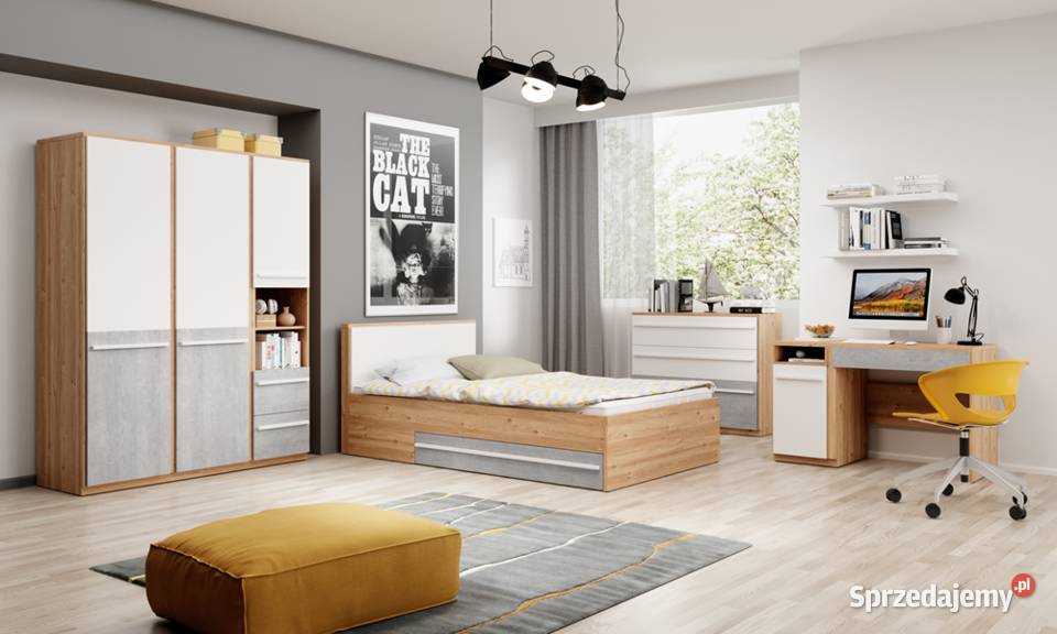 PLANO PN10 łóżko 120 2s ze stelażem dąb
