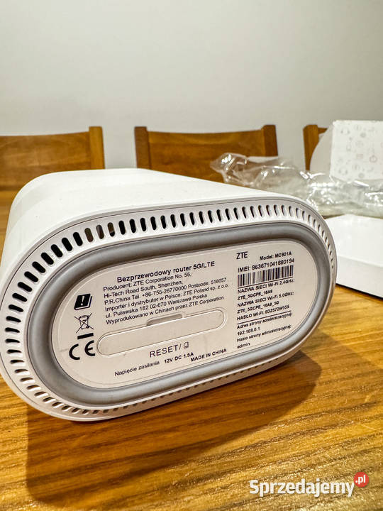 Router 5G ZTE MC801A szybki internet 5GLTE WiFi router
