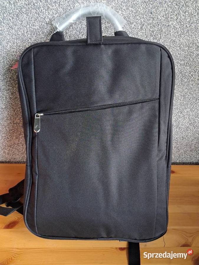 nowy czarny plecak na laptopa usztywniony z Jarocin