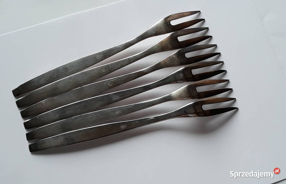 Posrebrzane widelce serwingowe do serwowania Dąbrowa Górnicza sprzedam