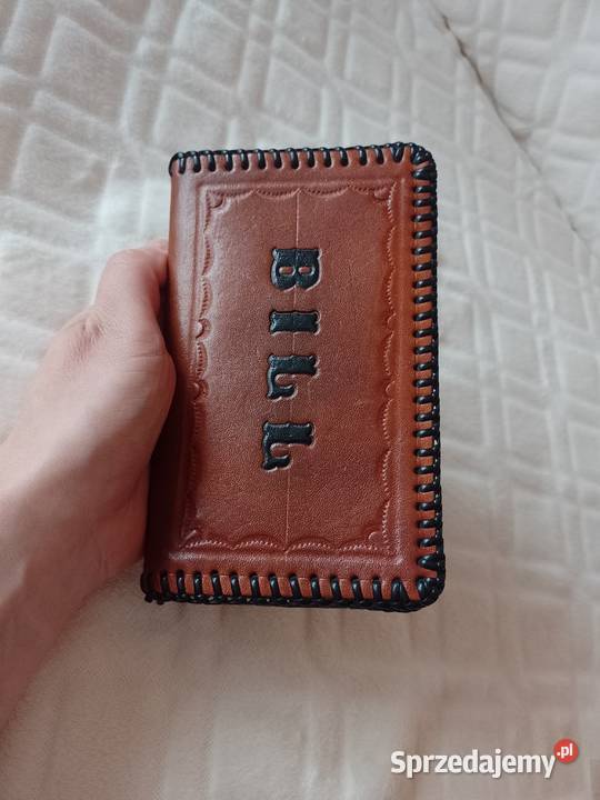 Real LeatherBrązowy Skórzany portfel z Londynu Kraków