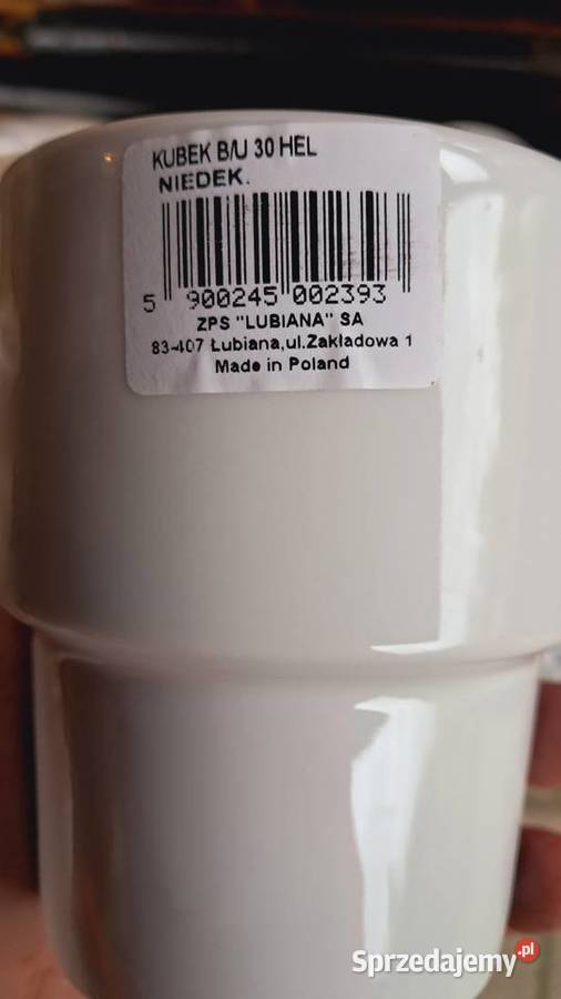 Karton Zestaw Kubków Białych Porcelanowych Kubki Świecie sprzedam