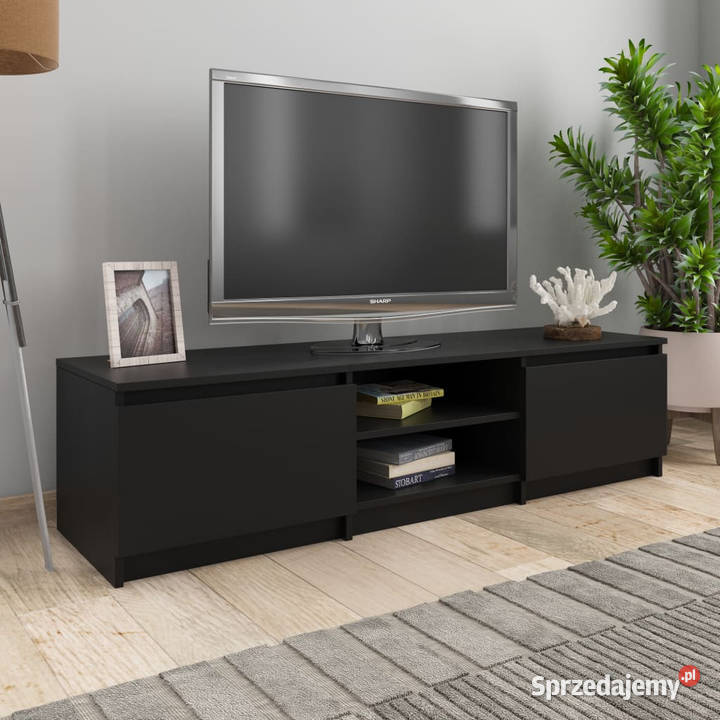 Szafka pod TV czarna 140x40x355 materiał RTV mazowieckie Warszawa sprzedam