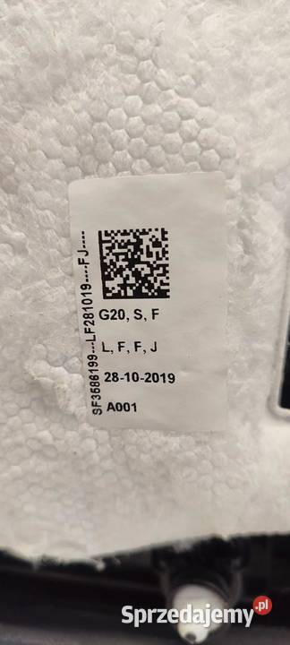 BMW G20 BOCZEK DRZWI LEWY PRZÓD RHD ANGLIK