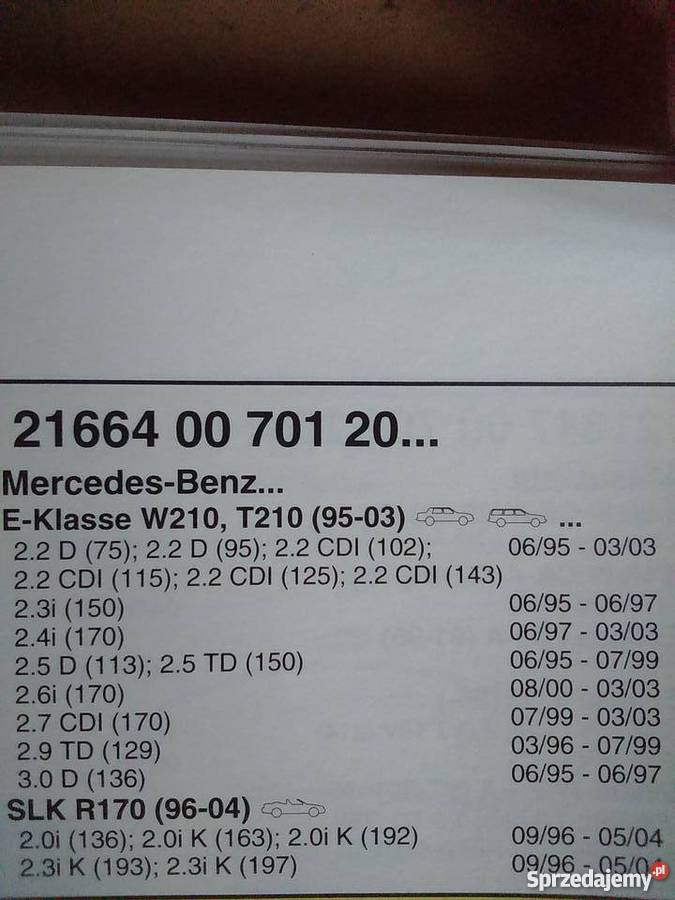 Klocki hamulcowe MERCEDES C E Ciechanów