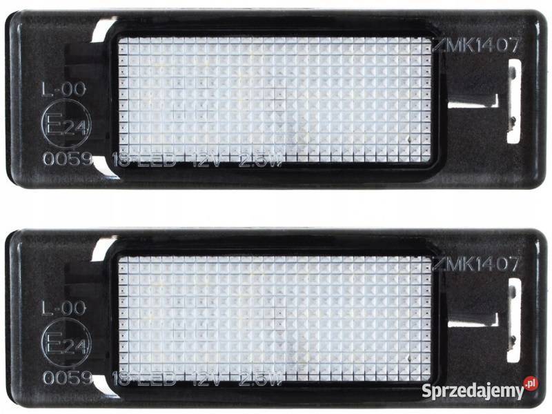 Lampki LED oświetlenia tablicy rej Volkswagen Nowy Kurzeszyn
