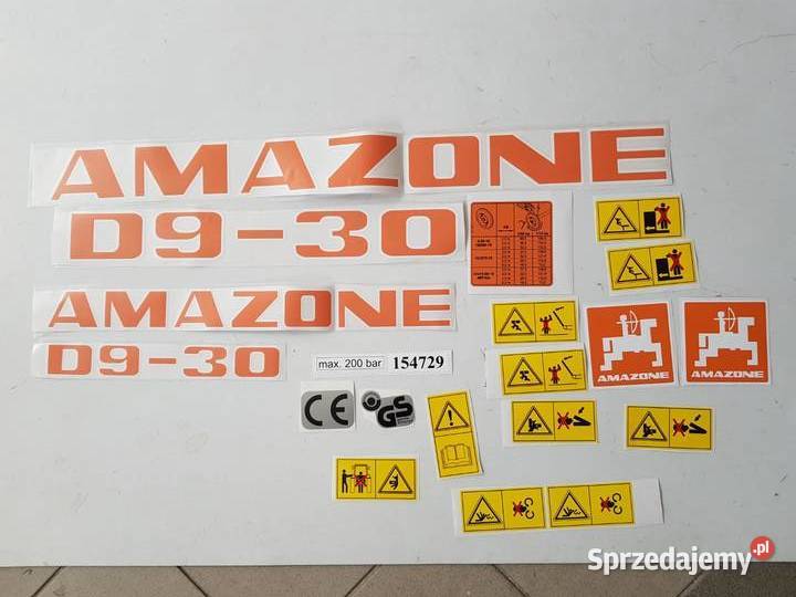 Amazone D8 30 super D9 30 siewnik naklejki Wola Wiewiecka