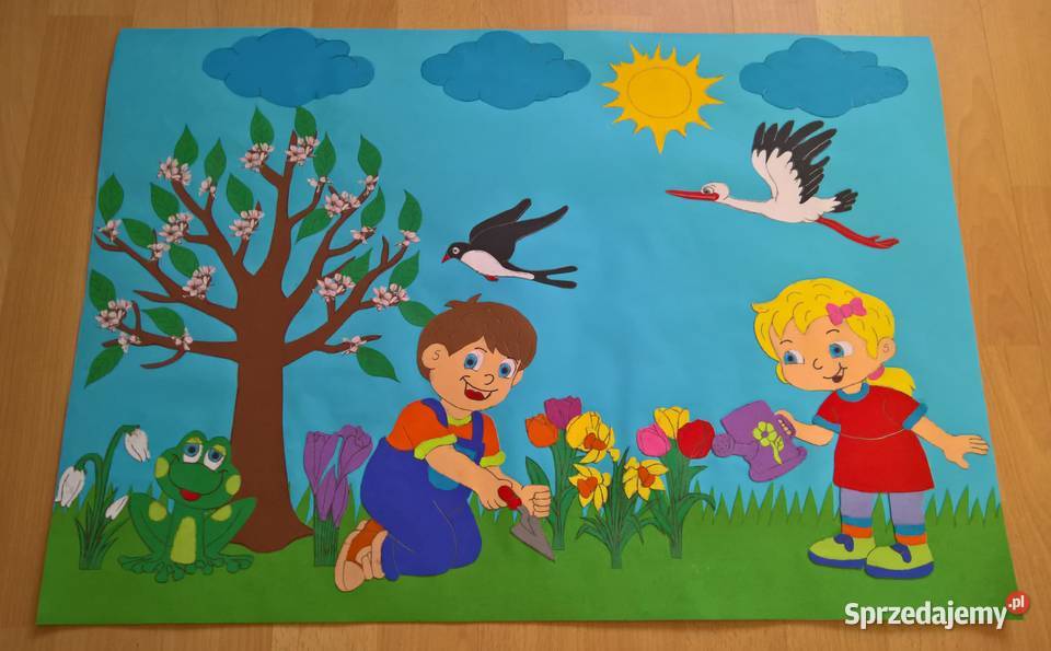 Dekoracje wiosenne z brystolu 504102444 Ryki